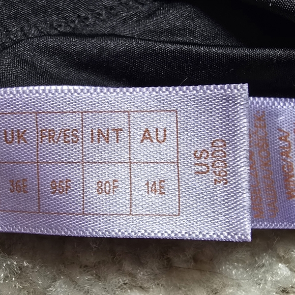 Savage X Fenty Not Sorry NWT Black Lace Demi Bra 36DDD - Picture 4 of 5